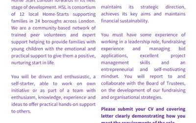 Home-Start London is recruiting!